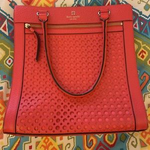 Red Kate Spade square Purse Bag